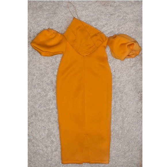 Yellow Scuba ASOS Dress - Picture 3 of 4